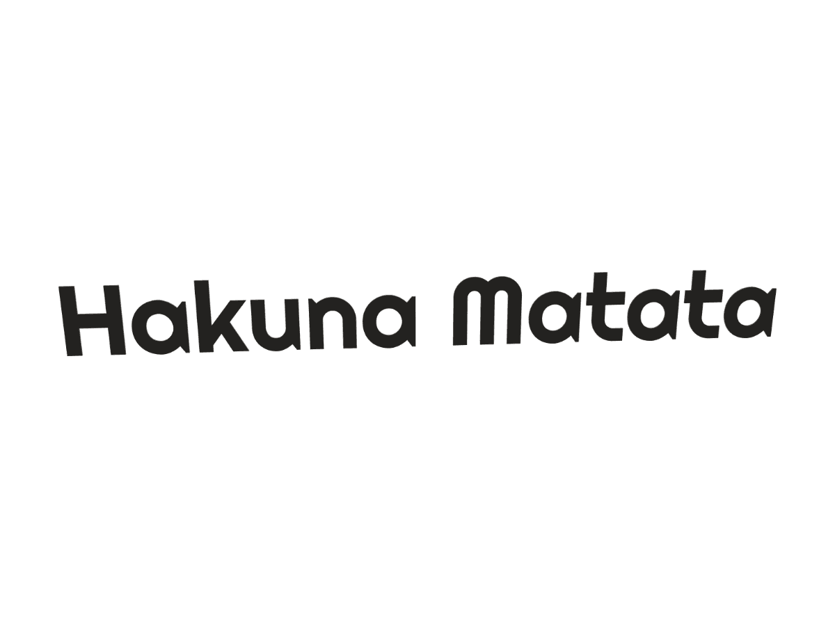 3D-Schriftzug "Hakuna Matata"