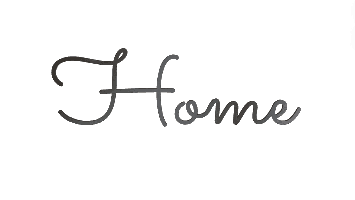 3D-Schriftzug "Home"