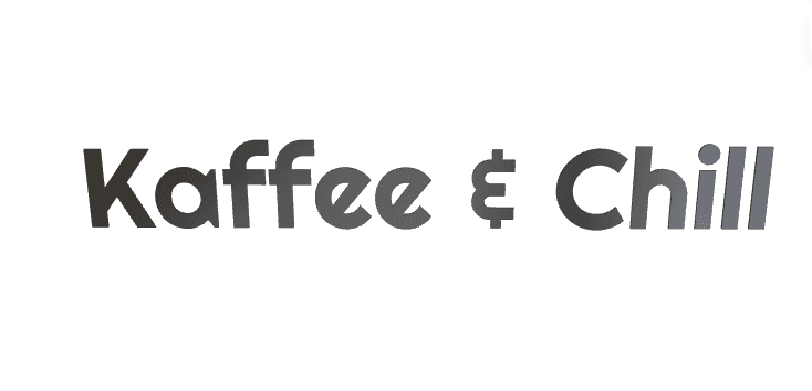 3D-Schriftzug "Kaffee & Chill"