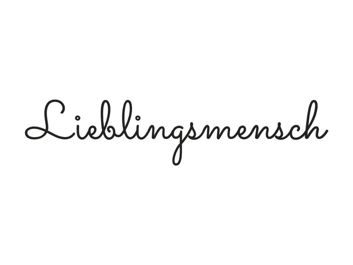 3D-Schriftzug "Lieblingsmensch"