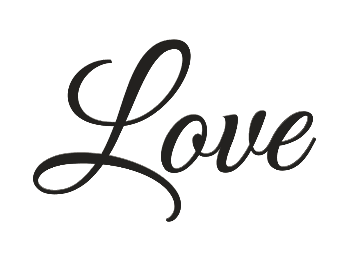 3D-Schriftzug "Love"