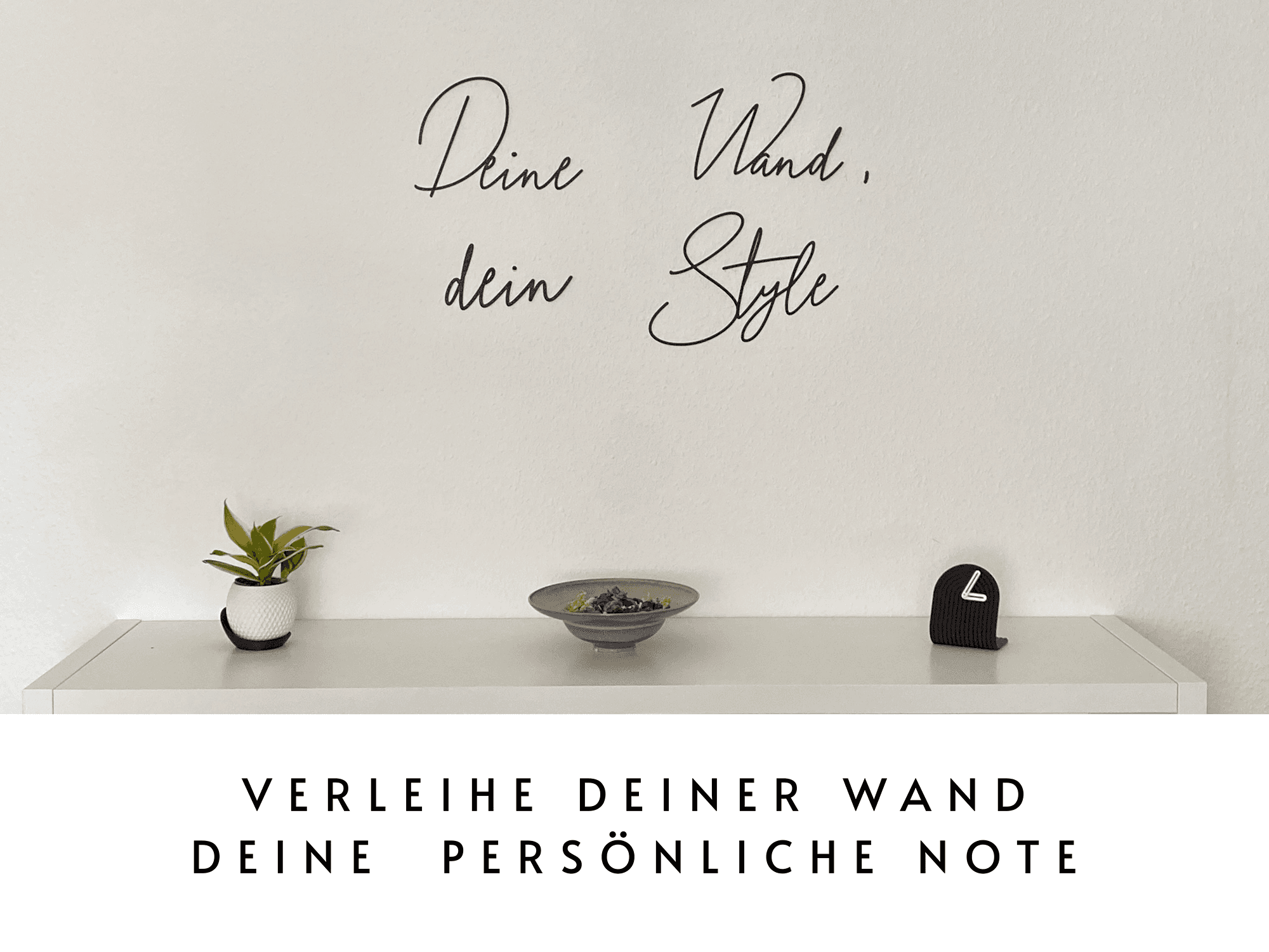 Deine Wand, dein Style – personalisierter 3D-Schriftzug an der Wand